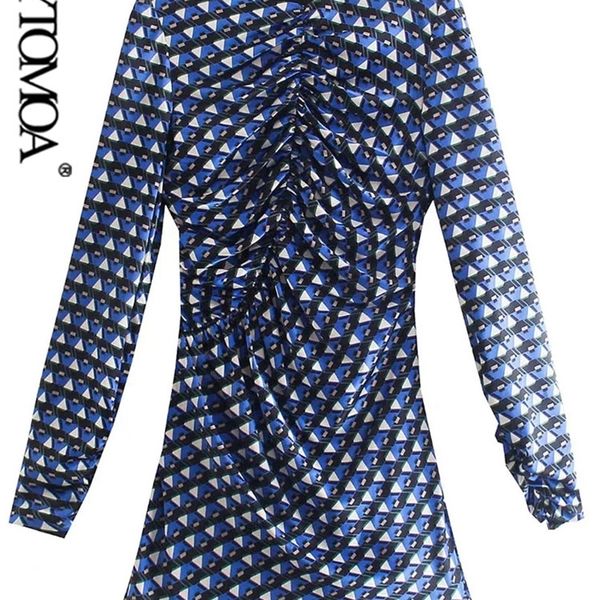 women fashion geometric print pleated mini dress vintage long sleeve backless zipper female dresses vestidos mujer 220526, Black;gray
women fashion geometric print pleated mini dress vintage long sleeve backless zipper female dresses vestidos mujer 220526, Black;gray