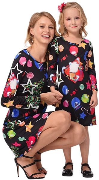 daughter dresses family christmas mommy and me matching outfits for women girl pullover short gown 02lg#, Black;gray
daughter dresses family christmas mommy and me matching outfits for women girl pullover short gown 02lg#, Black;gray