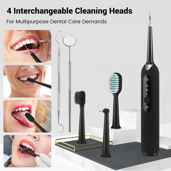 electric sonic dental scaler tooth calculus remover cleaner tooth stains tartar tool replaceable brush head perfections
electric sonic dental scaler tooth calculus remover cleaner tooth stains tartar tool replaceable brush head perfections