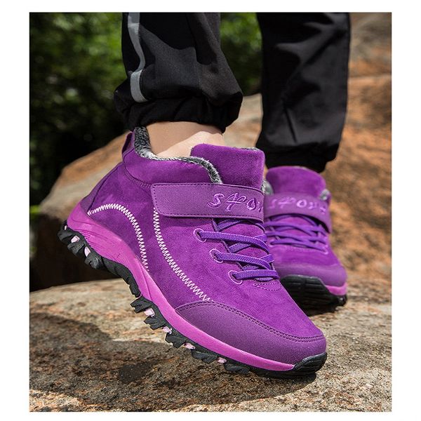 man woman running shoes waterproof winter men boots suede warm snow women men work shoe non-slip boot, Black
man woman running shoes waterproof winter men boots suede warm snow women men work shoe non-slip boot, Black