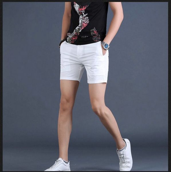 white shorts for men summer fashion men's streetwear 3 part shorts casual, White;black
white shorts for men summer fashion men's streetwear 3 part shorts casual, White;black