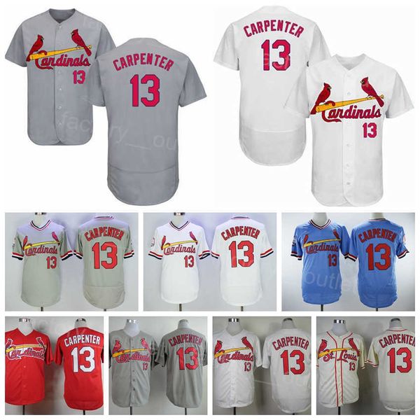 vintage 1978 1982 1985 baseball throwback 13 matt carpenter jersey men retro all stitching flexbase cool base pullover team black red white, Blue;black
vintage 1978 1982 1985 baseball throwback 13 matt carpenter jersey men retro all stitching flexbase cool base pullover team black red white, Blue;black