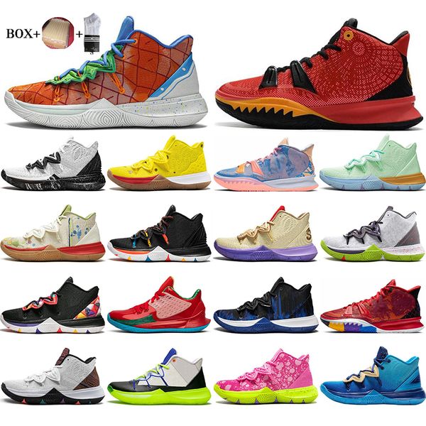 with box mens kyrie shoes tv pe basketball shoe 5 for 20th anniversary sponge x irving 5s pineapple house patrick mr.krebs sandy cheeks wome 
with box mens kyrie shoes tv pe basketball shoe 5 for 20th anniversary sponge x irving 5s pineapple house patrick mr.krebs sandy cheeks wome