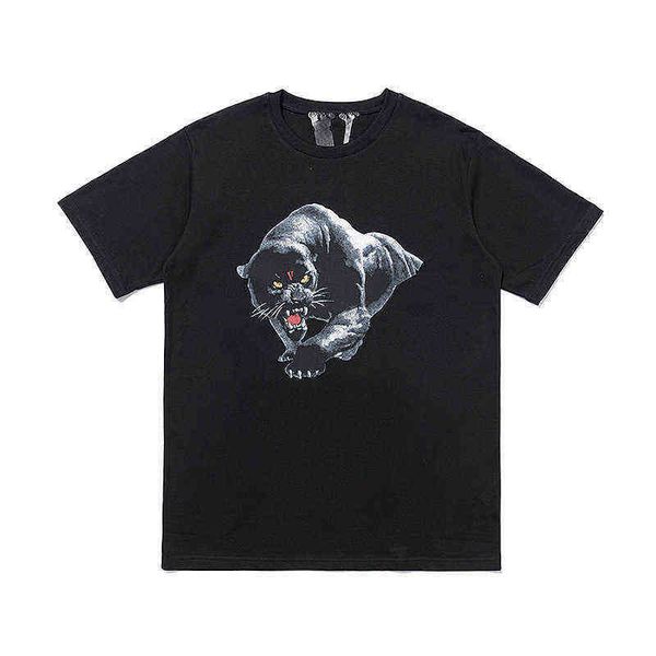 tide summer brand big v series chest leopard print men's and women's round neck short sleeve t-shirt, White;black
tide summer brand big v series chest leopard print men's and women's round neck short sleeve t-shirt, White;black