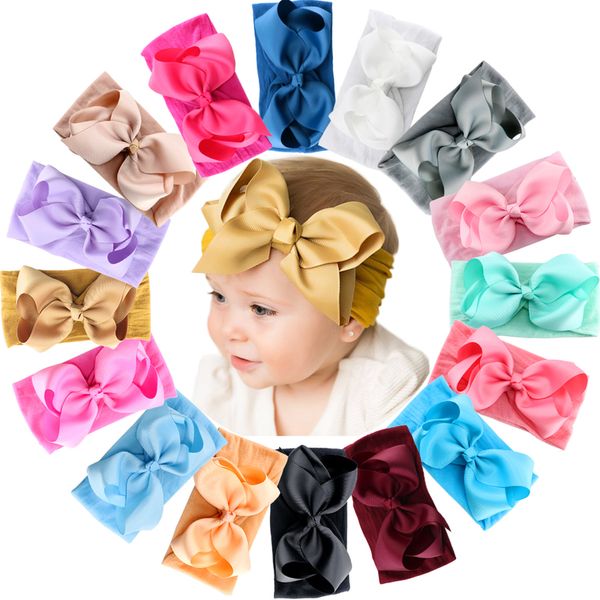 16 colors baby nylon knotted headbands girls big 6 inches hair bows head wraps infants toddlers hairbands 220630, Slivery;white
16 colors baby nylon knotted headbands girls big 6 inches hair bows head wraps infants toddlers hairbands 220630, Slivery;white