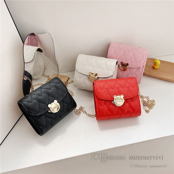girls love heart quilted handbags kids cartoon metals buckle chain single shoulder bag children pu leather crossbody bags fashion mini purse, Black
girls love heart quilted handbags kids cartoon metals buckle chain single shoulder bag children pu leather crossbody bags fashion mini purse, Black