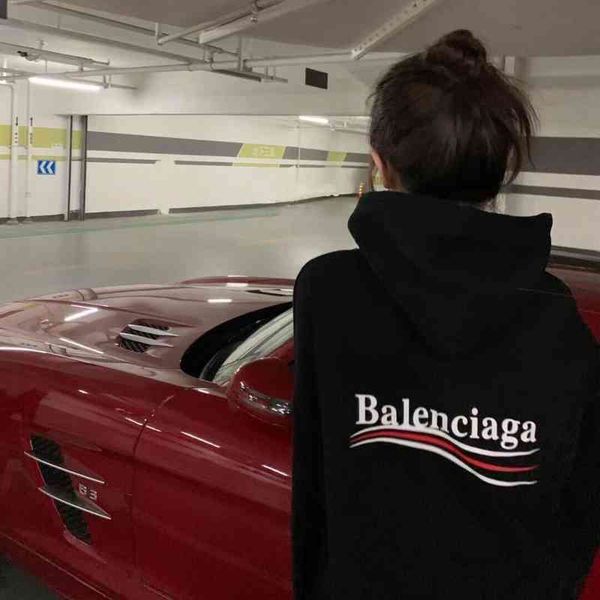 2022 designer bal hoodies and coats 8-color wave cola hoodie cotton versatile fashion casual loose men's women's coat, Black
2022 designer bal hoodies and coats 8-color wave cola hoodie cotton versatile fashion casual loose men's women's coat, Black