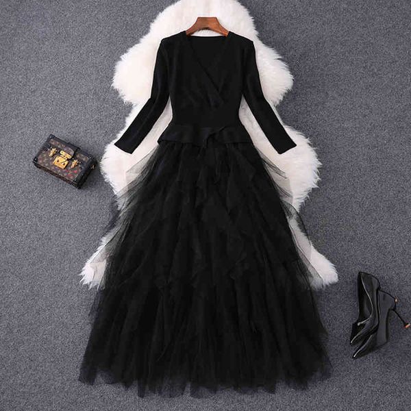 casual dresses 2022 spring women's elegant round neck knit stitched pleated mesh dress slim 87551 6ley, Black;gray
casual dresses 2022 spring women's elegant round neck knit stitched pleated mesh dress slim 87551 6ley, Black;gray