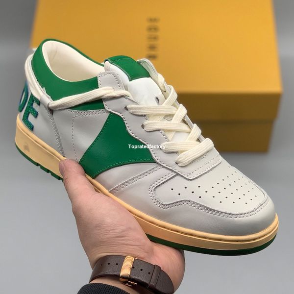 rhude rhecess distressed leather low sneakers for mens skates shoes men skate shoe women sneaker womens casual in green
rhude rhecess distressed leather low sneakers for mens skates shoes men skate shoe women sneaker womens casual in green