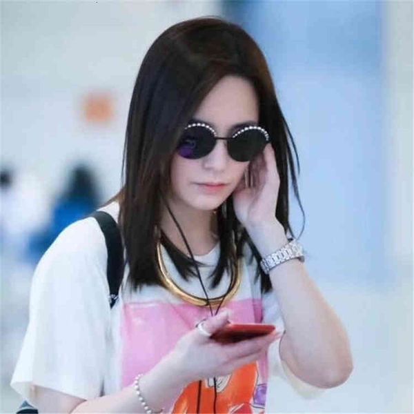 sunglasses xiaoxiangjia's fashion pearl round sunglasses jiang shuying xu lu's same vnai, White;black
sunglasses xiaoxiangjia's fashion pearl round sunglasses jiang shuying xu lu's same vnai, White;black