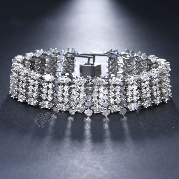luxury shiny silver zirconia bracelet for women romantic round crystal wedding bridal jewelry & bangle gifts, Golden;silver
luxury shiny silver zirconia bracelet for women romantic round crystal wedding bridal jewelry & bangle gifts, Golden;silver
