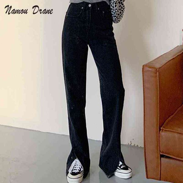 namou drane black gray straight tube slit jeans women 2022 spring new high waist slim loose bf wind mop wide leg pants tide t220728, Blue
namou drane black gray straight tube slit jeans women 2022 spring new high waist slim loose bf wind mop wide leg pants tide t220728, Blue