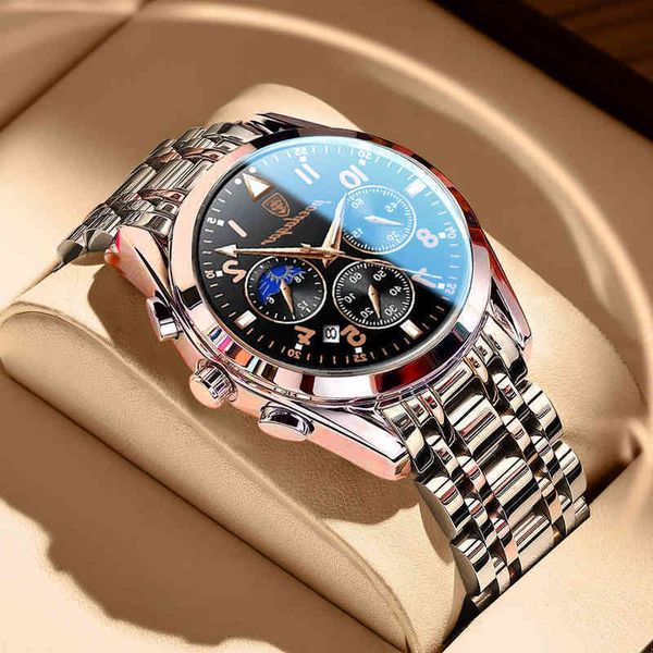 poedagar men watch stainls steel 2021 fashion new rose gold watch waterproof luminous quartz watch relogio masculino birthday, Slivery;brown
poedagar men watch stainls steel 2021 fashion new rose gold watch waterproof luminous quartz watch relogio masculino birthday, Slivery;brown