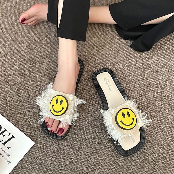 fashion lovely smiling face slippers summer comfortable anti-skid deodorant personality leisure beach sandals, Black
fashion lovely smiling face slippers summer comfortable anti-skid deodorant personality leisure beach sandals, Black