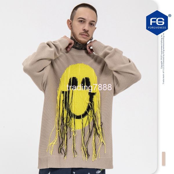 men's sweaters fg menswear | autumn and winter smiling face tassel sweater loose lazy wind versatile for men women xb32, White;black
men's sweaters fg menswear | autumn and winter smiling face tassel sweater loose lazy wind versatile for men women xb32, White;black