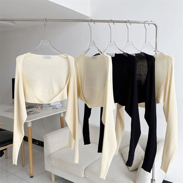women's knits & tees women's elegant lantern sleeve loose crop cardigan summer thin knitted outwear lady harajuku long smock jacke, White
women's knits & tees women's elegant lantern sleeve loose crop cardigan summer thin knitted outwear lady harajuku long smock jacke, White