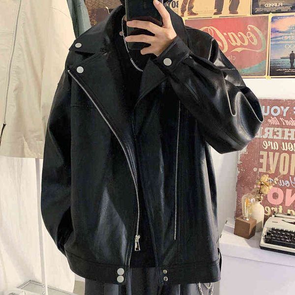 motorcycle vintage men's privathinker autumn leather jackets fashion brand oversized clothing coats lapel zipper male overcoat t220728, Black;brown
motorcycle vintage men's privathinker autumn leather jackets fashion brand oversized clothing coats lapel zipper male overcoat t220728, Black;brown