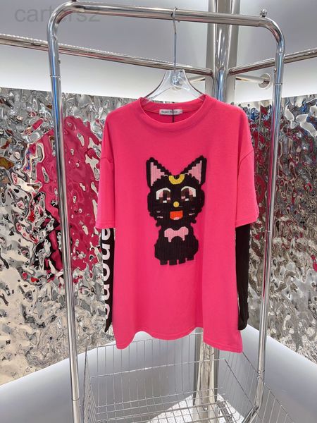 women's t-shirt designer 22 spring and summer new niche funny cartoon cat print loose 100 fake two pieces 7xmo, White
women's t-shirt designer 22 spring and summer new niche funny cartoon cat print loose 100 fake two pieces 7xmo, White