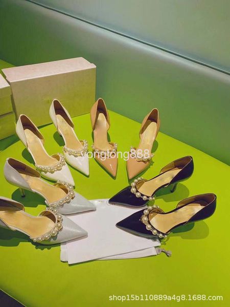dress shoes sequin pearl hollow single shoes women's pointed shallow mouth high heels thin heel bridesmaid banquet wedding women, Black
dress shoes sequin pearl hollow single shoes women's pointed shallow mouth high heels thin heel bridesmaid banquet wedding women, Black