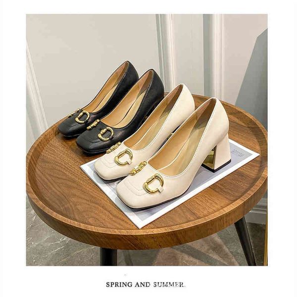 sandals g family square head thick heel women's shoes spring and summer season metal horse title buckle sheepskin french fashion single, Black
sandals g family square head thick heel women's shoes spring and summer season metal horse title buckle sheepskin french fashion single, Black