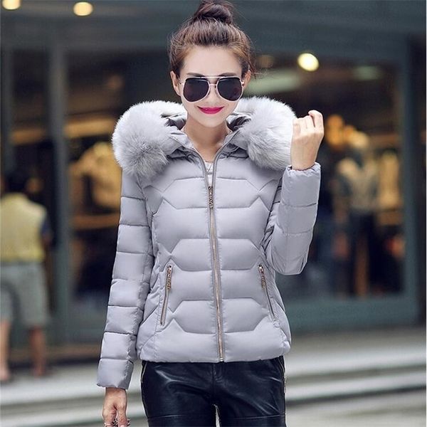 winter jacket women hooded coat fashion slim short cotton padded coat fur collar parka for women casual thick warm overcoat 201126, Black
winter jacket women hooded coat fashion slim short cotton padded coat fur collar parka for women casual thick warm overcoat 201126, Black