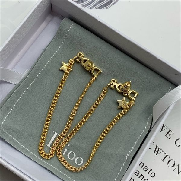 2022 36% off designer jewelry d classic letter long tassel feminine temperament star net red same earrings, Golden
2022 36% off designer jewelry d classic letter long tassel feminine temperament star net red same earrings, Golden