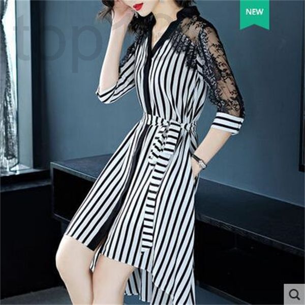 casual dresses designer spring / summer 2018 new fashion lace stitching loose irregular medium long stripe dress w4eb, Black;gray
casual dresses designer spring / summer 2018 new fashion lace stitching loose irregular medium long stripe dress w4eb, Black;gray