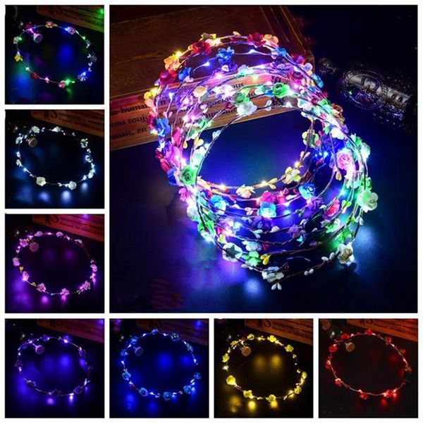 flashing flower crown headbands light party rave floral hair garland luminous wreath wedding gifts, Slivery;white
flashing flower crown headbands light party rave floral hair garland luminous wreath wedding gifts, Slivery;white