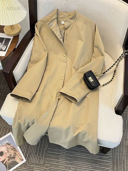 solid color stand-up collar mid-length trench coat women's spring simple style long-sleeved thin single-breasted jacket female l220725, Tan;black
solid color stand-up collar mid-length trench coat women's spring simple style long-sleeved thin single-breasted jacket female l220725, Tan;black