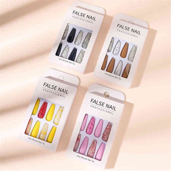 false nails 24 pcs long design ballet coffin fake sequins artificial plastic press on tips manicure art 0616
false nails 24 pcs long design ballet coffin fake sequins artificial plastic press on tips manicure art 0616