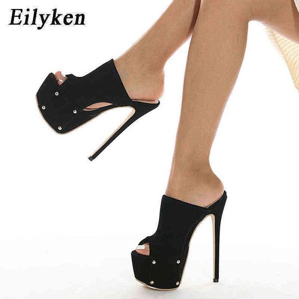 slippers eilyken summer rivet black high heels platform women's chunky peep-toe slides ladies shoes size 35-42 220329
slippers eilyken summer rivet black high heels platform women's chunky peep-toe slides ladies shoes size 35-42 220329