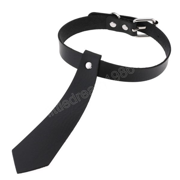 cosplay harajuku tie pendant necklace pu leather collar choker necklaces for women accessories, Golden;silver
cosplay harajuku tie pendant necklace pu leather collar choker necklaces for women accessories, Golden;silver