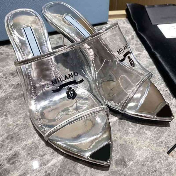 sandals women designer plexiglass heels printed high heel 7.5cm silver metallic leather insole slippers 35-42 with box juqm, Black
sandals women designer plexiglass heels printed high heel 7.5cm silver metallic leather insole slippers 35-42 with box juqm, Black