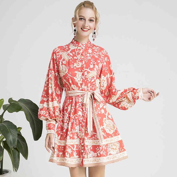 casual dresses autumn lantern long sleeve stand collar lace up waist fashion exquisite print short single breasted dress, Black;gray
casual dresses autumn lantern long sleeve stand collar lace up waist fashion exquisite print short single breasted dress, Black;gray