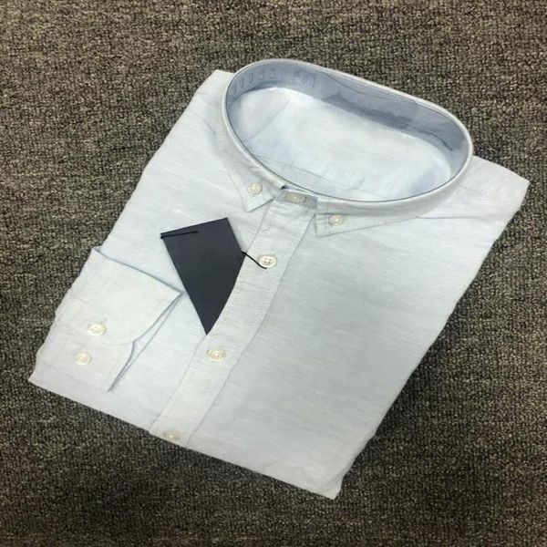 men's casual shirts h878 small horse linen fabric long-sl268b, White;black 
men's casual shirts h878 small horse linen fabric long-sl268b, White;black