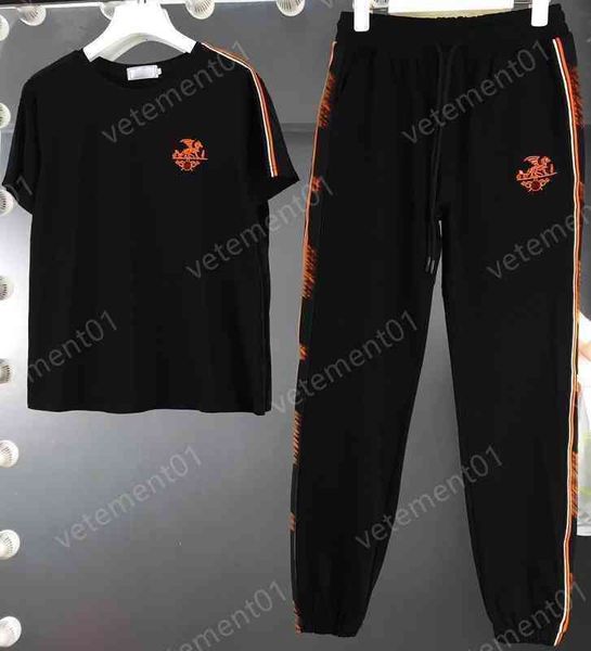 womens two piece pants chest fashion logo print short-sleeved t-shirt with loose-fitting pants 2 piece sets luxury designer tracksuits 0912, White
womens two piece pants chest fashion logo print short-sleeved t-shirt with loose-fitting pants 2 piece sets luxury designer tracksuits 0912, White