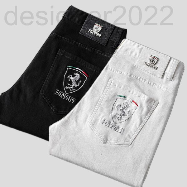 men's jeans designer autumn embroidered men's jeans pure white cotton elastic small foot slim fitting korean farama pants us0n, Blue
men's jeans designer autumn embroidered men's jeans pure white cotton elastic small foot slim fitting korean farama pants us0n, Blue