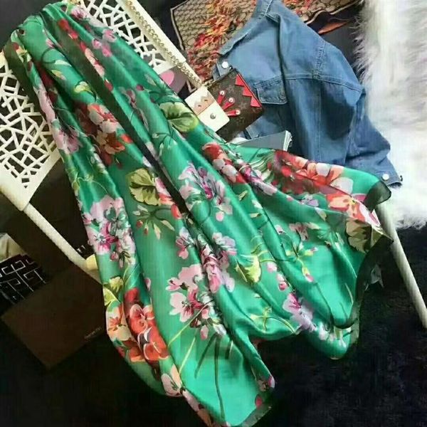 100% silk scarf fashion womens scarves famous designer brand long shawl wrap scarves without box202a, Blue;gray
100% silk scarf fashion womens scarves famous designer brand long shawl wrap scarves without box202a, Blue;gray