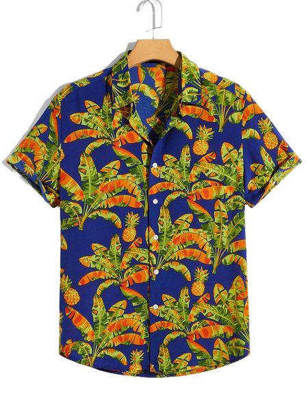 men tropical & pineapple print shirt o6em#, White;black
men tropical & pineapple print shirt o6em#, White;black