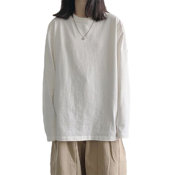 women long sleeve t-shirt oversized casual basic solid female o-neck loose tees fashion t-shirts s-xxl 220328, White
women long sleeve t-shirt oversized casual basic solid female o-neck loose tees fashion t-shirts s-xxl 220328, White