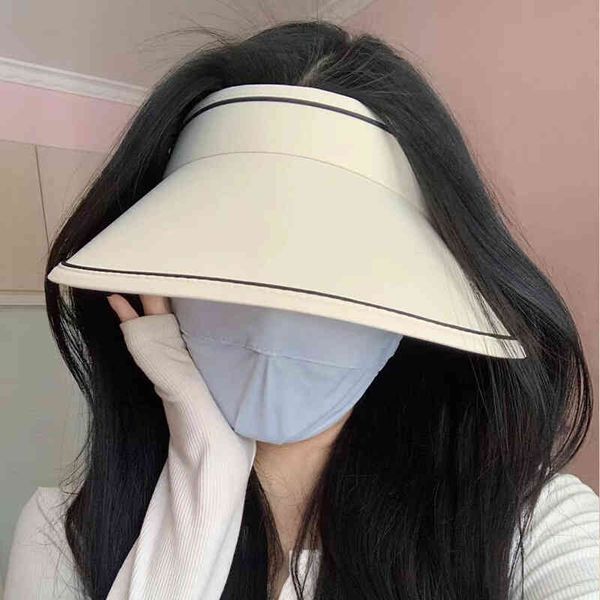 hats sunscreen women's summer big brim cover face sunshade no head space sun anti ultraviolet uv outdoor, Blue;gray
hats sunscreen women's summer big brim cover face sunshade no head space sun anti ultraviolet uv outdoor, Blue;gray