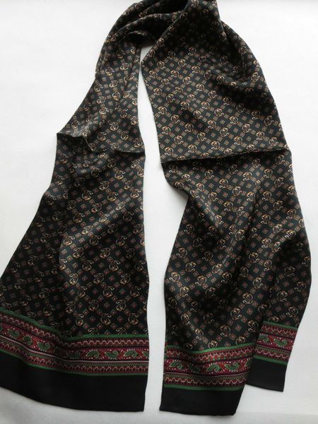 men's 100% mulberry silk neckerchief double sided silk long scarf black blue, Blue;gray
men's 100% mulberry silk neckerchief double sided silk long scarf black blue, Blue;gray