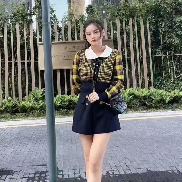 women's knits & tees designer jor * a / zhuoya doll lapel cardigan women's sweater long sleeve new plaid coat in early spring 2022, White
women's knits & tees designer jor * a / zhuoya doll lapel cardigan women's sweater long sleeve new plaid coat in early spring 2022, White