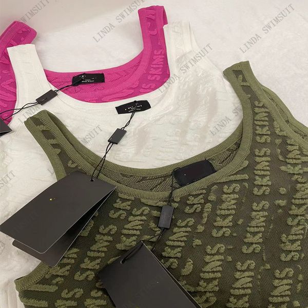 womens two piece dress full letters relief knitted vest and hlaft dresses sets for women luxury designer skirts charm ladies slim dress two-, White
womens two piece dress full letters relief knitted vest and hlaft dresses sets for women luxury designer skirts charm ladies slim dress two-, White