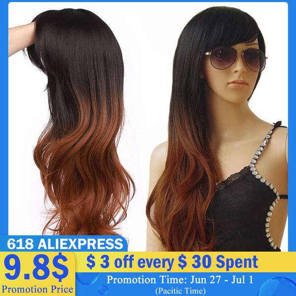 costume accessories snoilite synthetic ombre long black brown wavy wigs for women black gray red female daily party heat resistant false hai, Silver
costume accessories snoilite synthetic ombre long black brown wavy wigs for women black gray red female daily party heat resistant false hai, Silver