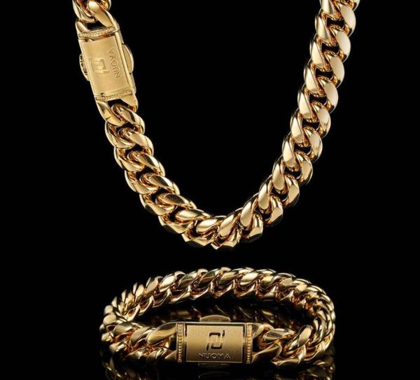 12mm cuban chain 18k gold plated spring buckle hip hop 22inch necklace bracelet 8inch set, Silver
12mm cuban chain 18k gold plated spring buckle hip hop 22inch necklace bracelet 8inch set, Silver