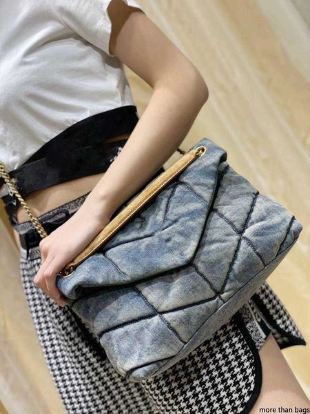 luxurys designers puffer denim jeans shoulder bag women tote handbag purse frosted cowhide cowboy crossbody bags detchable strap flap
luxurys designers puffer denim jeans shoulder bag women tote handbag purse frosted cowhide cowboy crossbody bags detchable strap flap