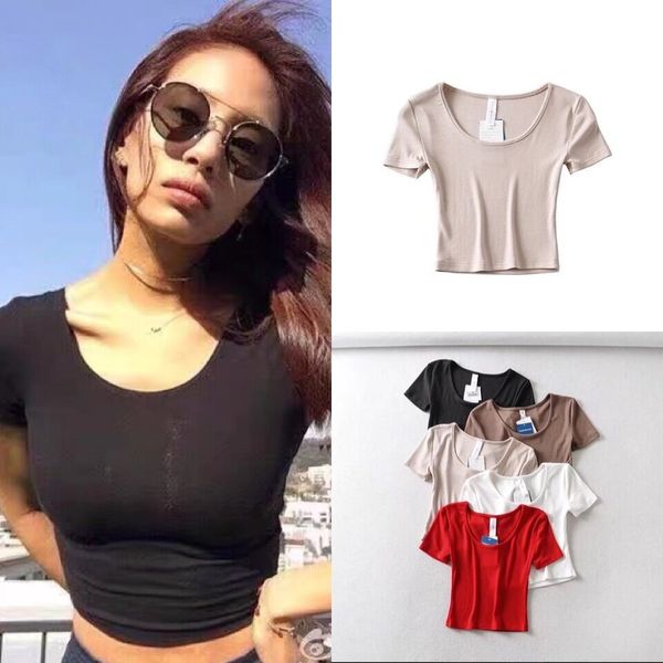 cross-border walking quantity thread cotton slim bag chest short sleeve round neck t-shirt leisure sports female tee i9h5#, White
cross-border walking quantity thread cotton slim bag chest short sleeve round neck t-shirt leisure sports female tee i9h5#, White