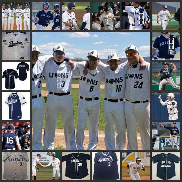 xflsp 2022college custom penn state nittany lions college stitched baseball jersey 14 matt wood 41 josh spiegel 13 tayven kelley johnny piac, Black
xflsp 2022college custom penn state nittany lions college stitched baseball jersey 14 matt wood 41 josh spiegel 13 tayven kelley johnny piac, Black