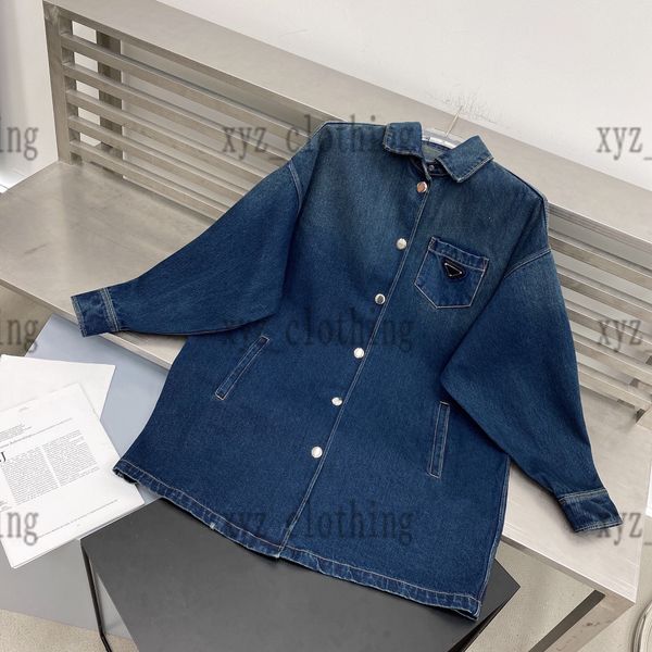 2022 newly autumn coat womens jeans outwear designer women long jackets denim blue jacket 2 long-sleeved triangle logo vintage shirts coats, Black;brown
2022 newly autumn coat womens jeans outwear designer women long jackets denim blue jacket 2 long-sleeved triangle logo vintage shirts coats, Black;brown